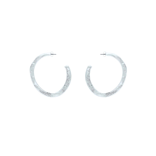 Olala Silver Pierced Earrings