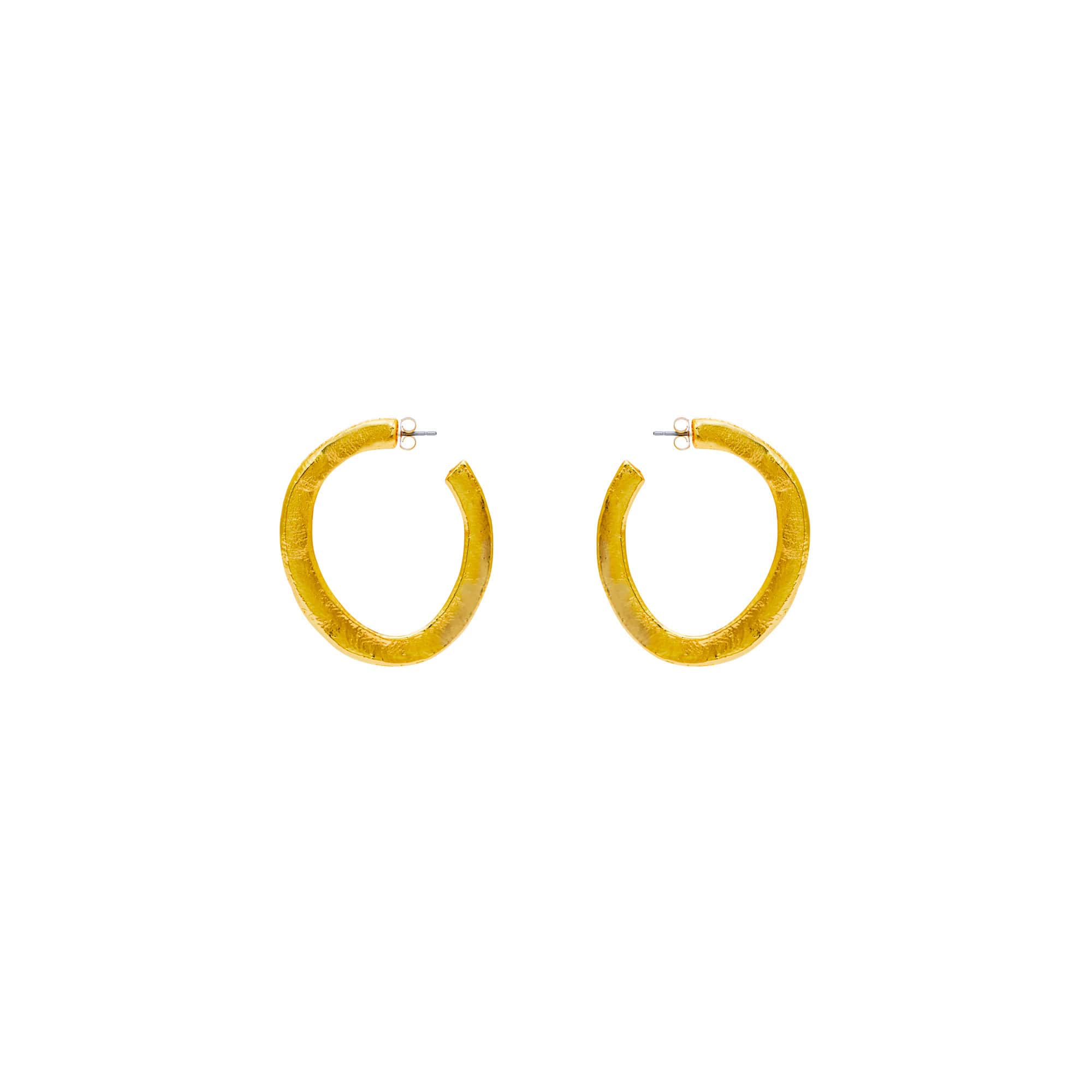 Olala Gold Plated Pierced Earrings