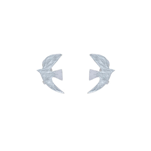 Boucles D'oreilles Clips Argenté Voyage