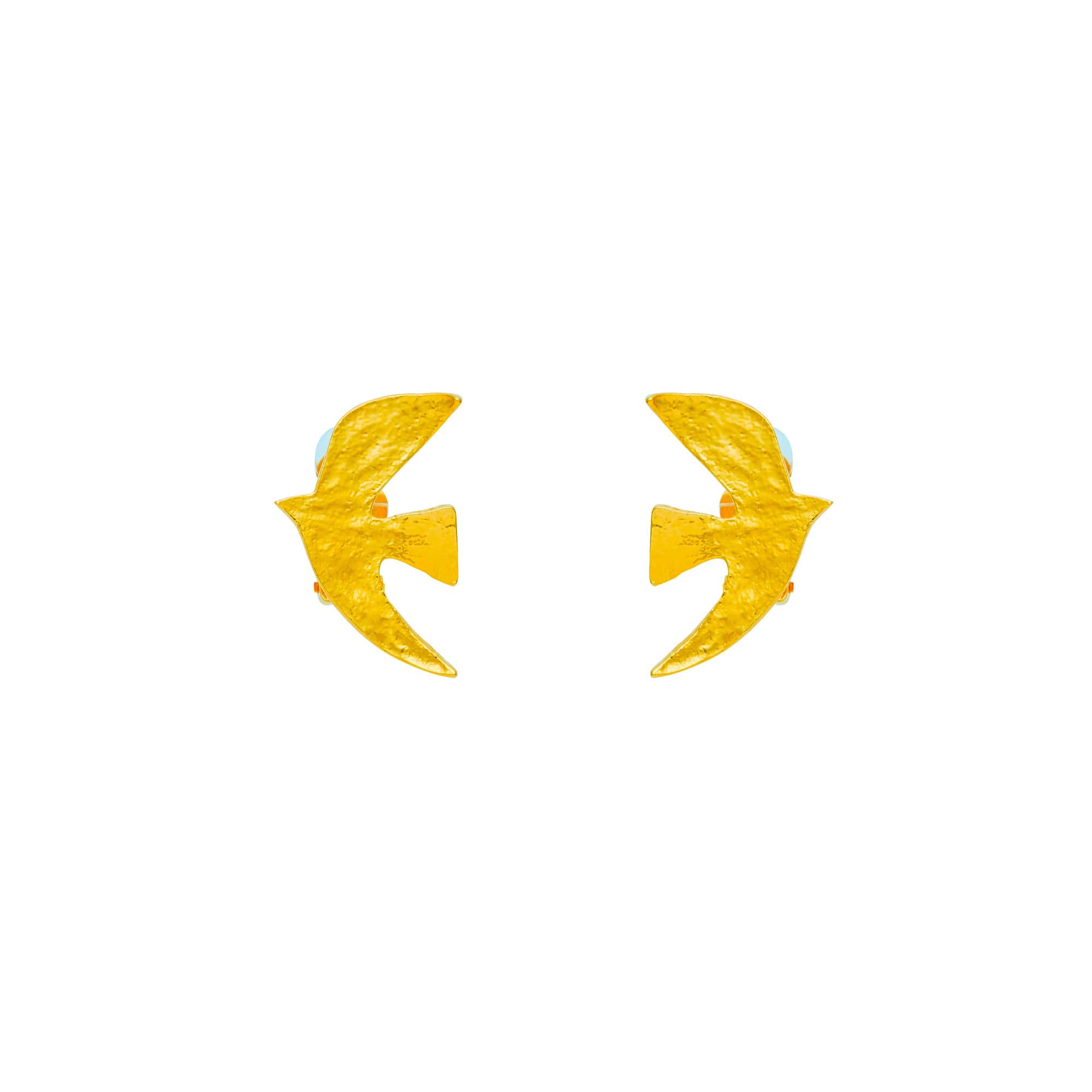 Gold Clip-On Travel Earrings