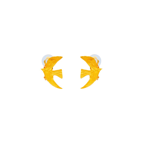 Gold Clip-On Travel Earrings