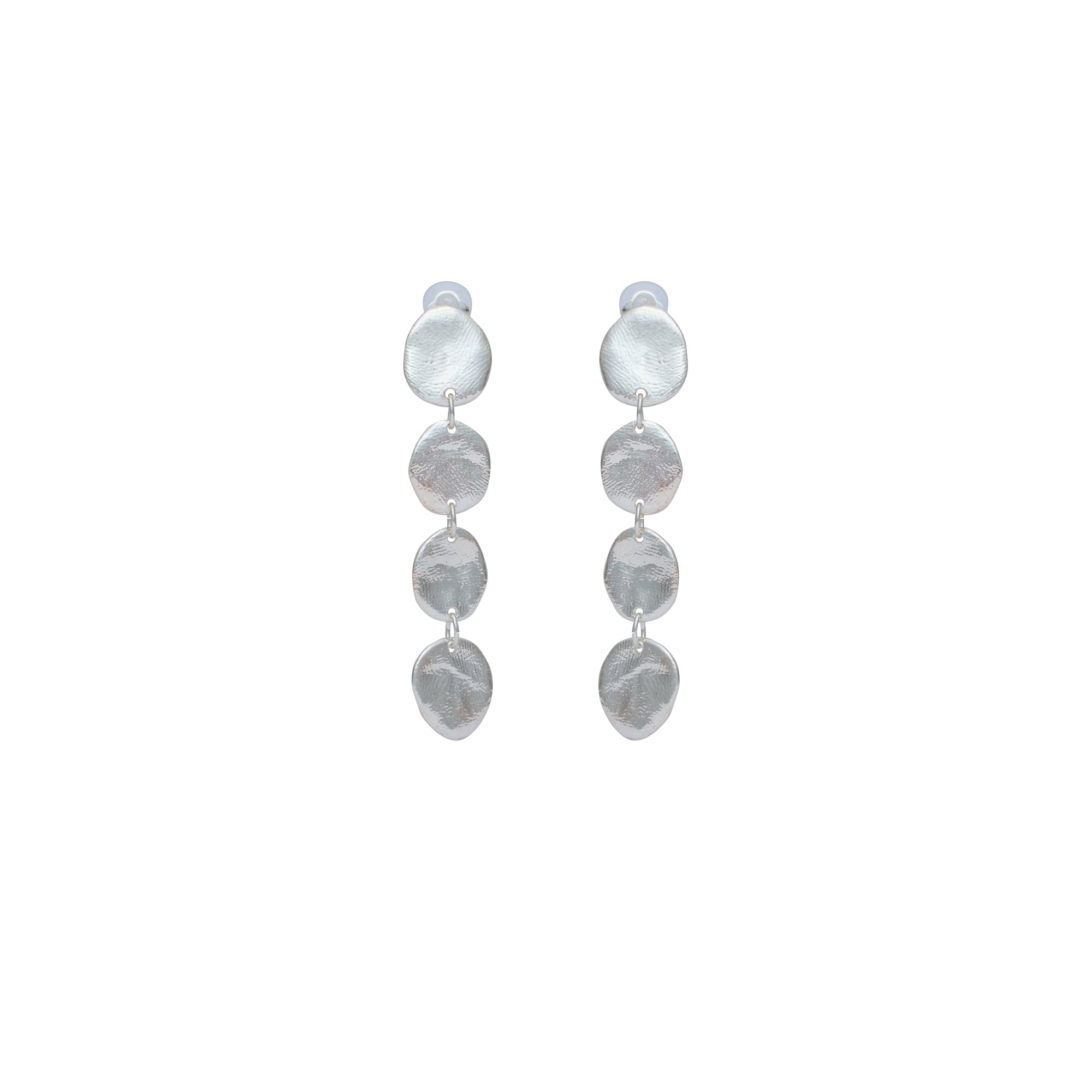 Silver Clip-On Earrings One Thousand and One Nights