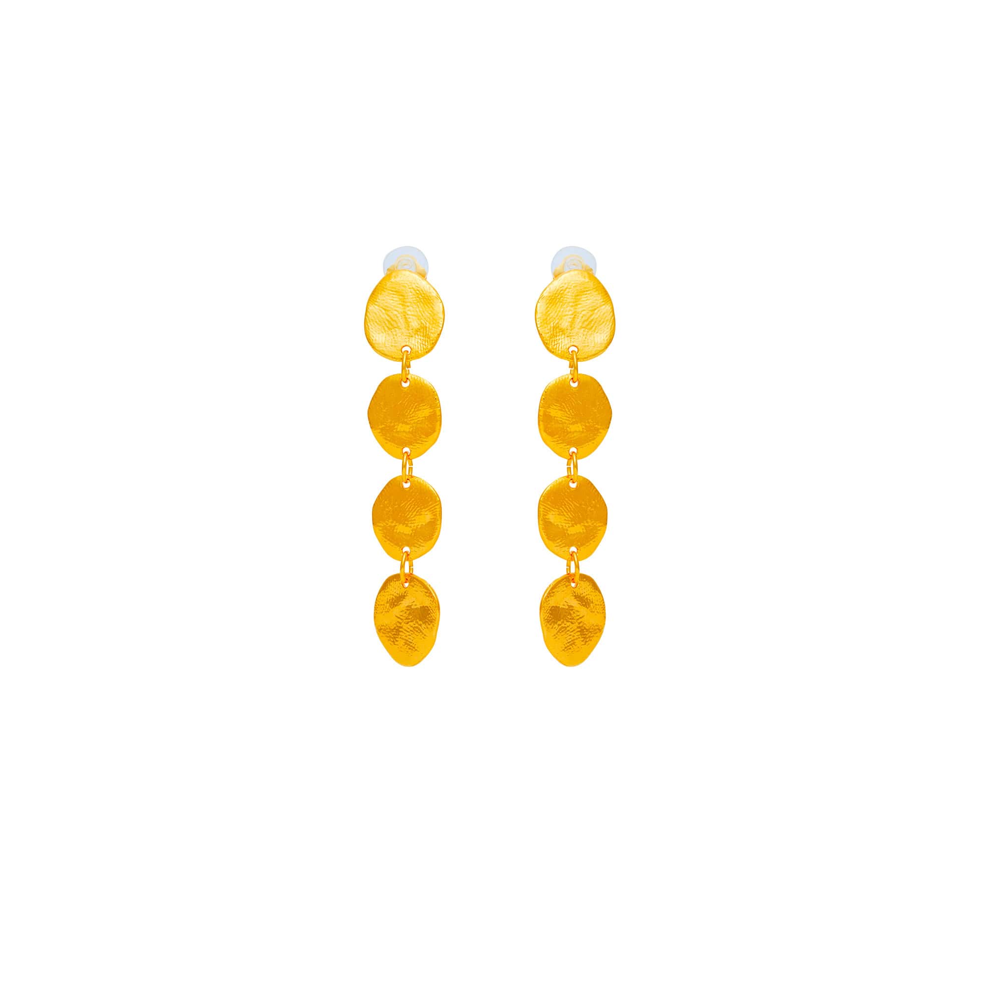 Mille Et Une Nuit Gold Clip-On Earrings