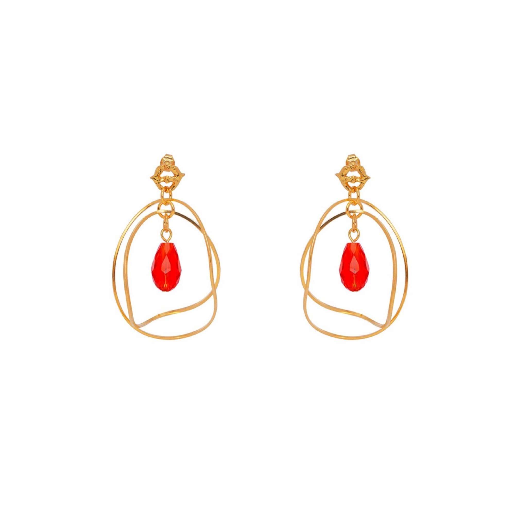 Boucles D'oreilles Percées Doré Maitika
