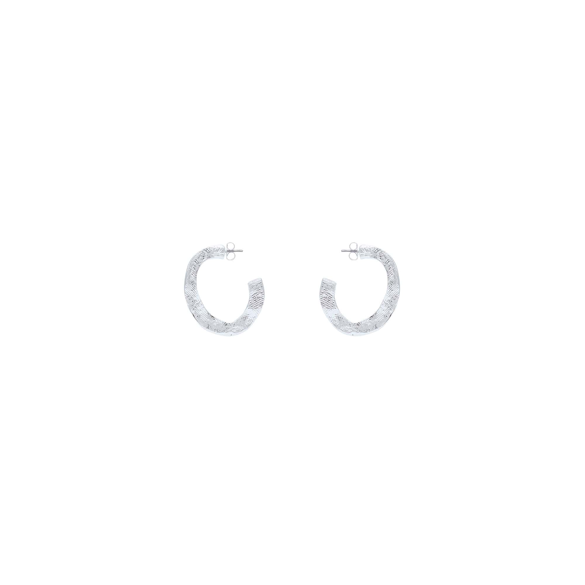Olala Silver Pierced Earrings