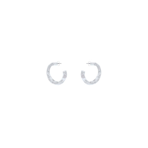 Olala Silver Pierced Earrings