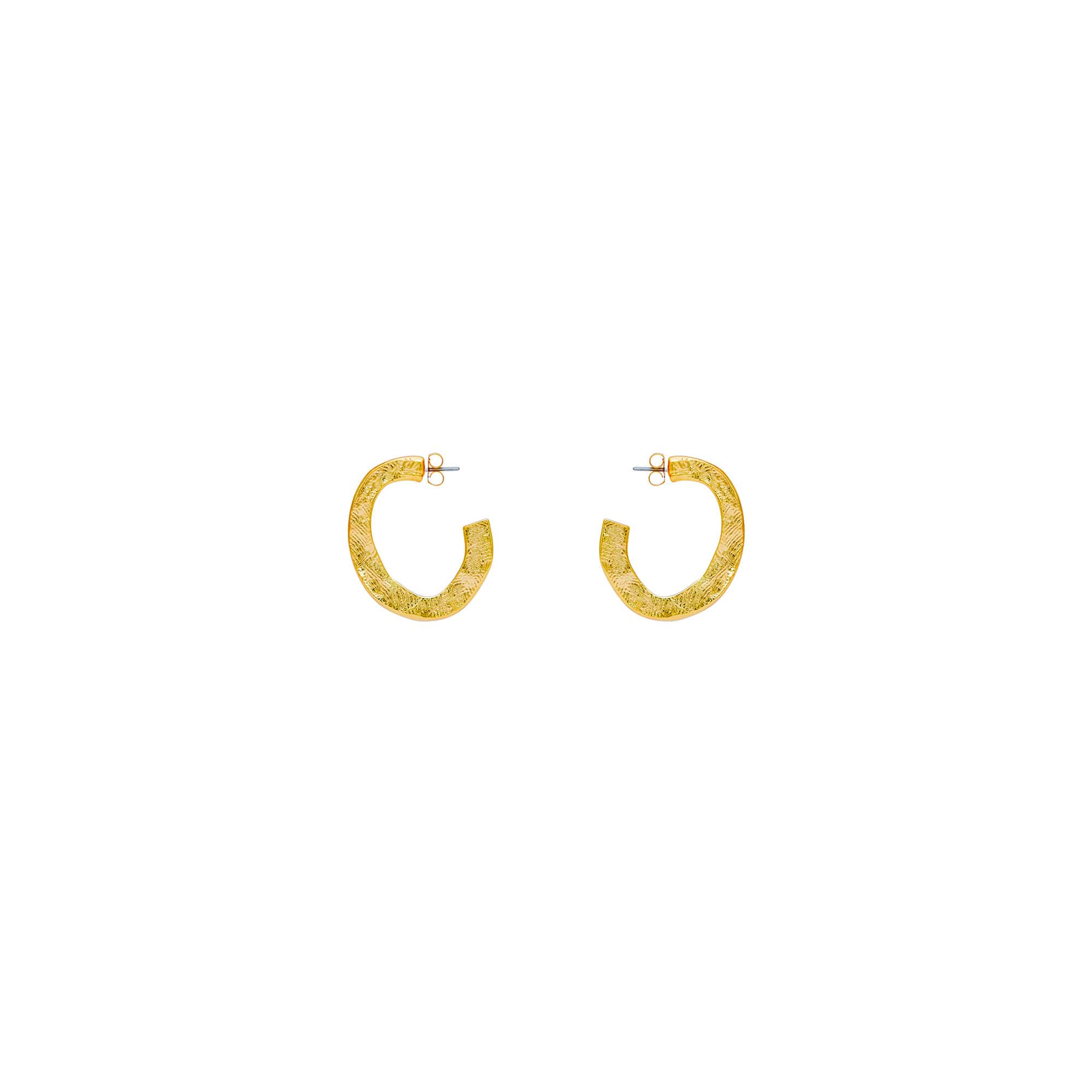Olala Gold Plated Pierced Earrings