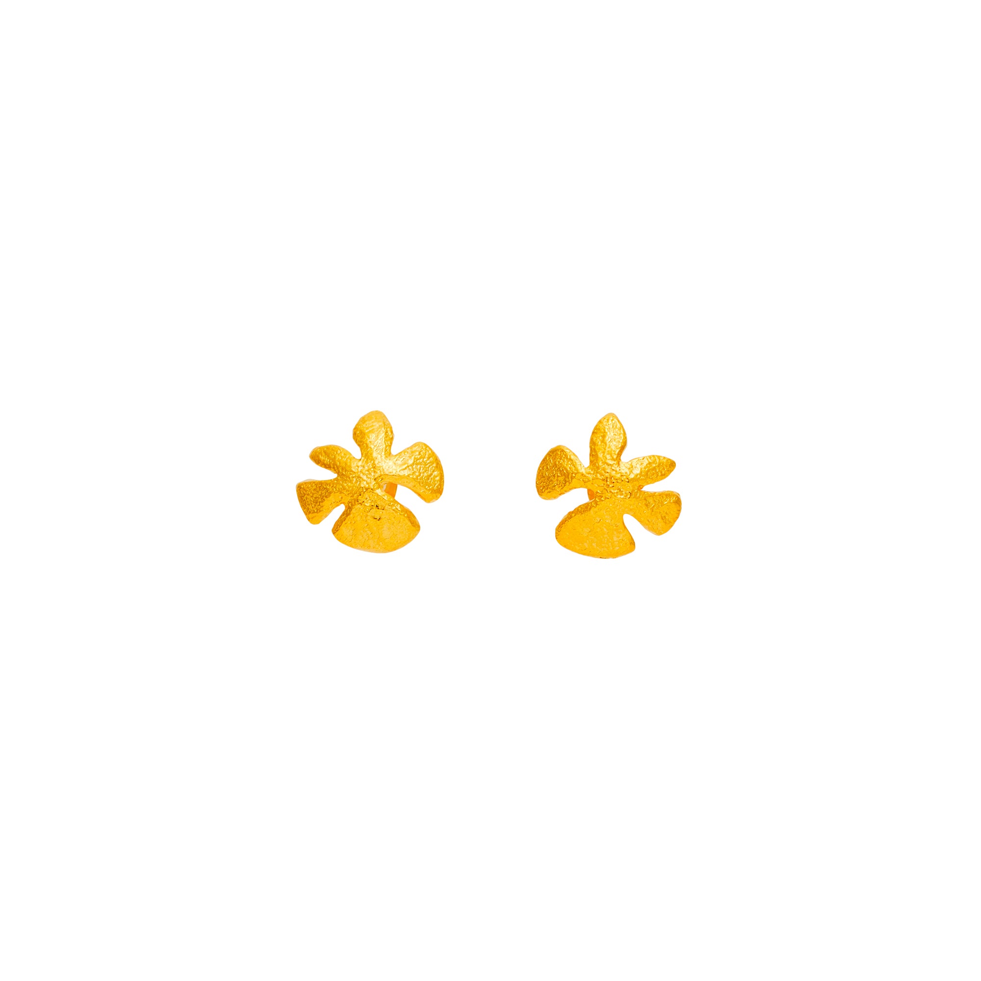 Gold Plated Pierced Earrings Travel