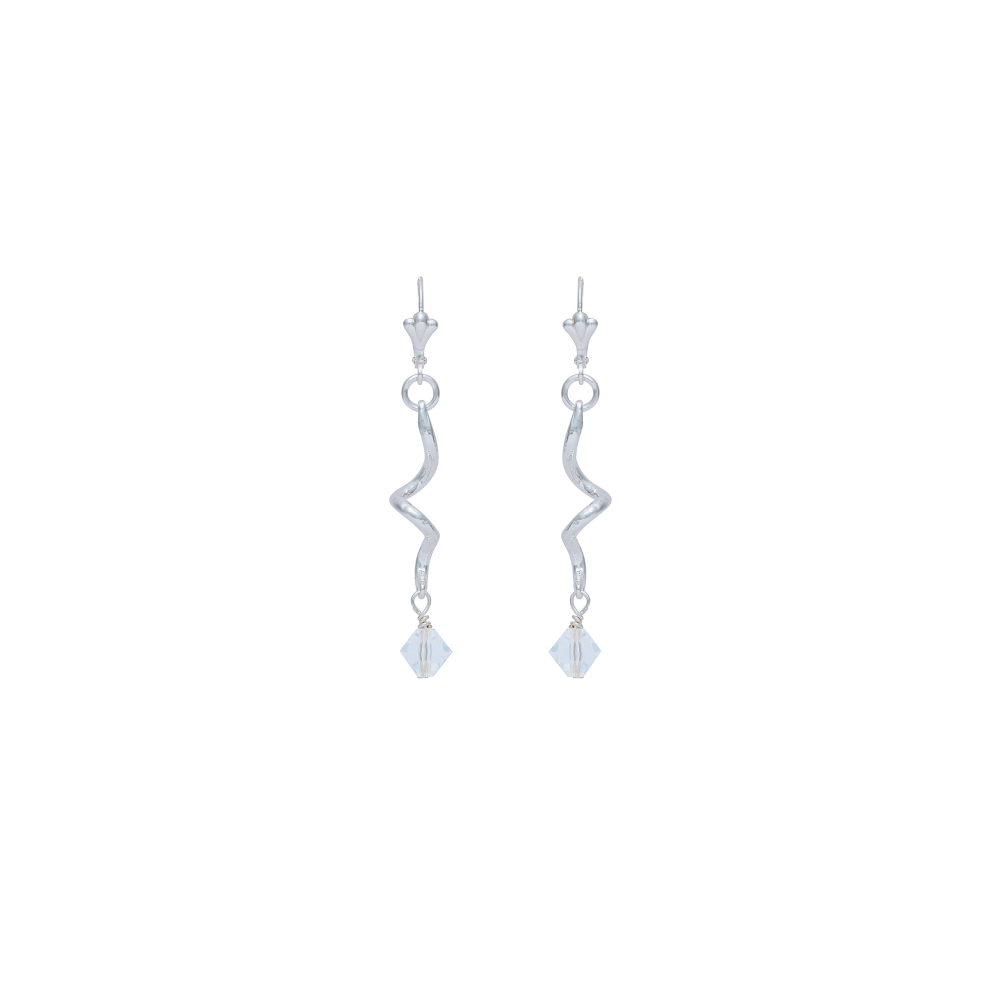 Silver Arabesque Pierced Earrings