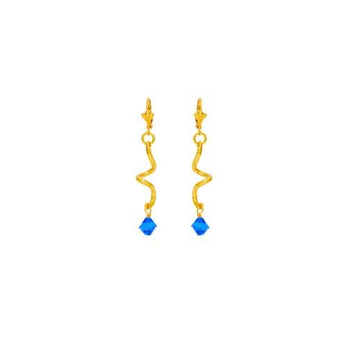 Boucles D'oreilles Percées Doré Arabesque