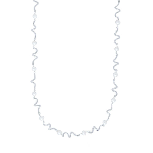 Sautoir Argenté Arabesque