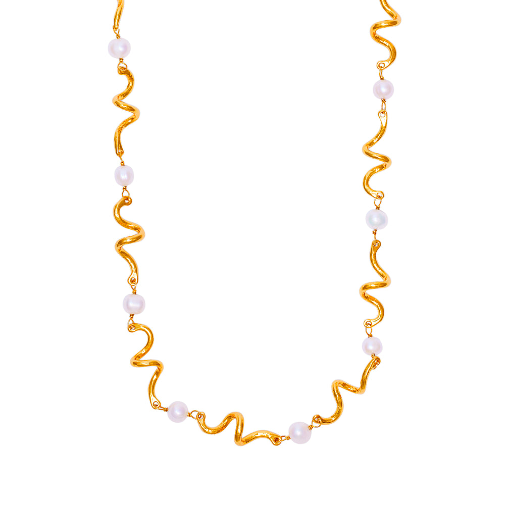 Sautoir Doré Arabesque