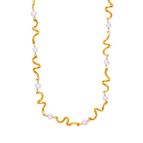 Sautoir Doré Arabesque