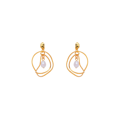 Boucles D'oreilles Percées Doré Maitika
