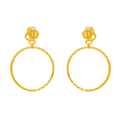 Gold-Plated Toréador Clip-On Earrings