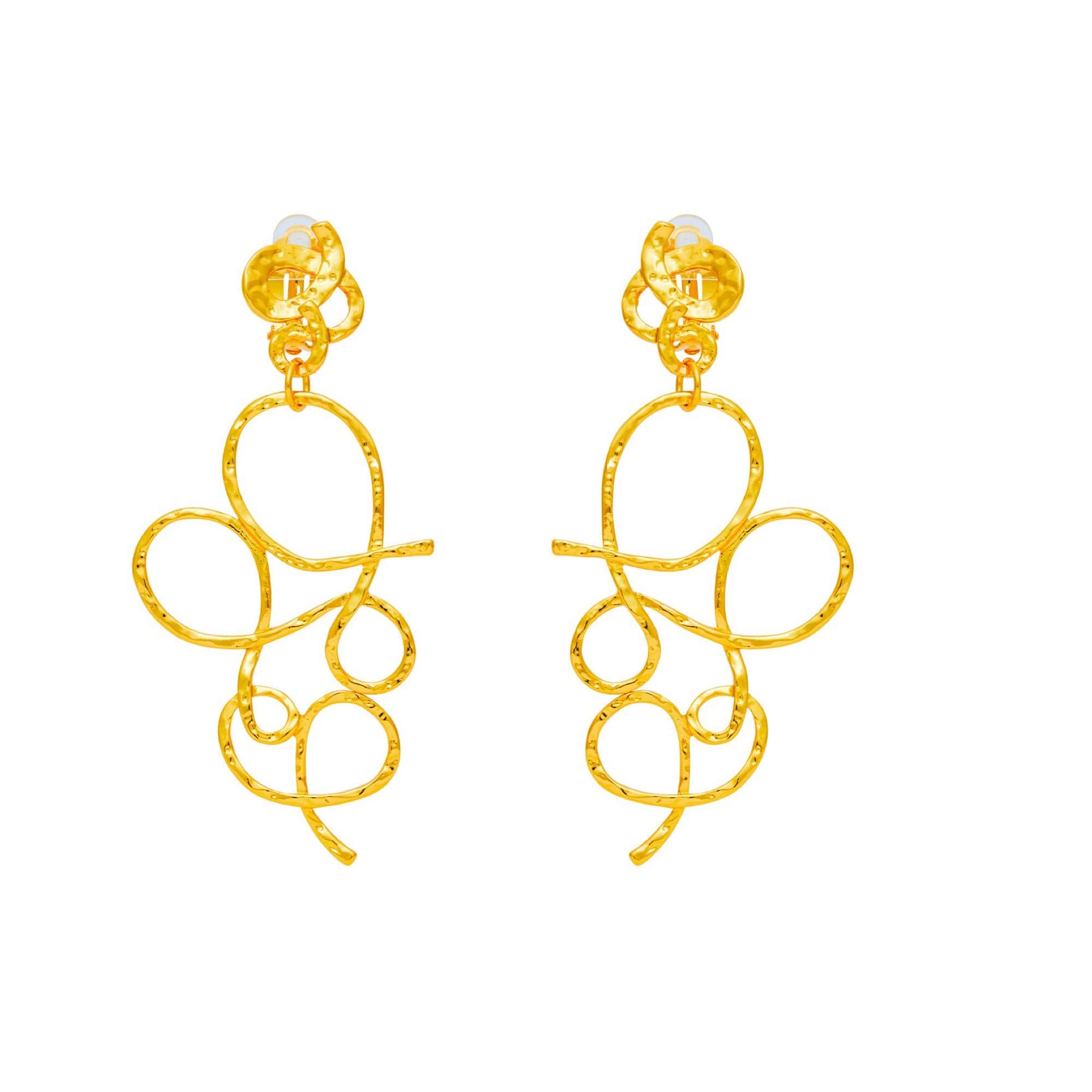 Gold Toreador Clip-On Earrings