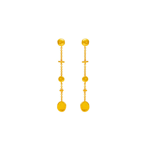 Milky Way Gold Pierced Earrings