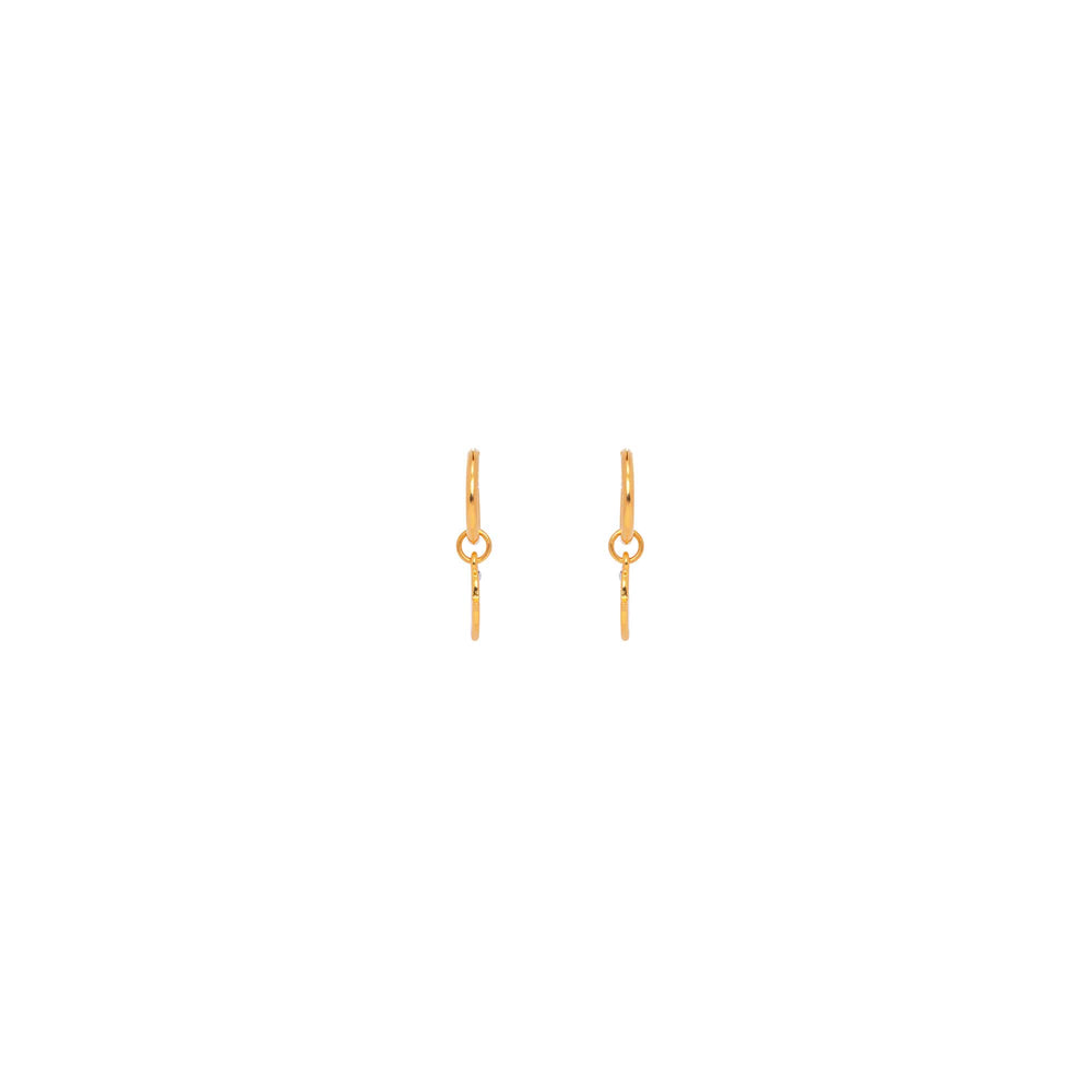 Gilded Pierced Earrings Golden Hour