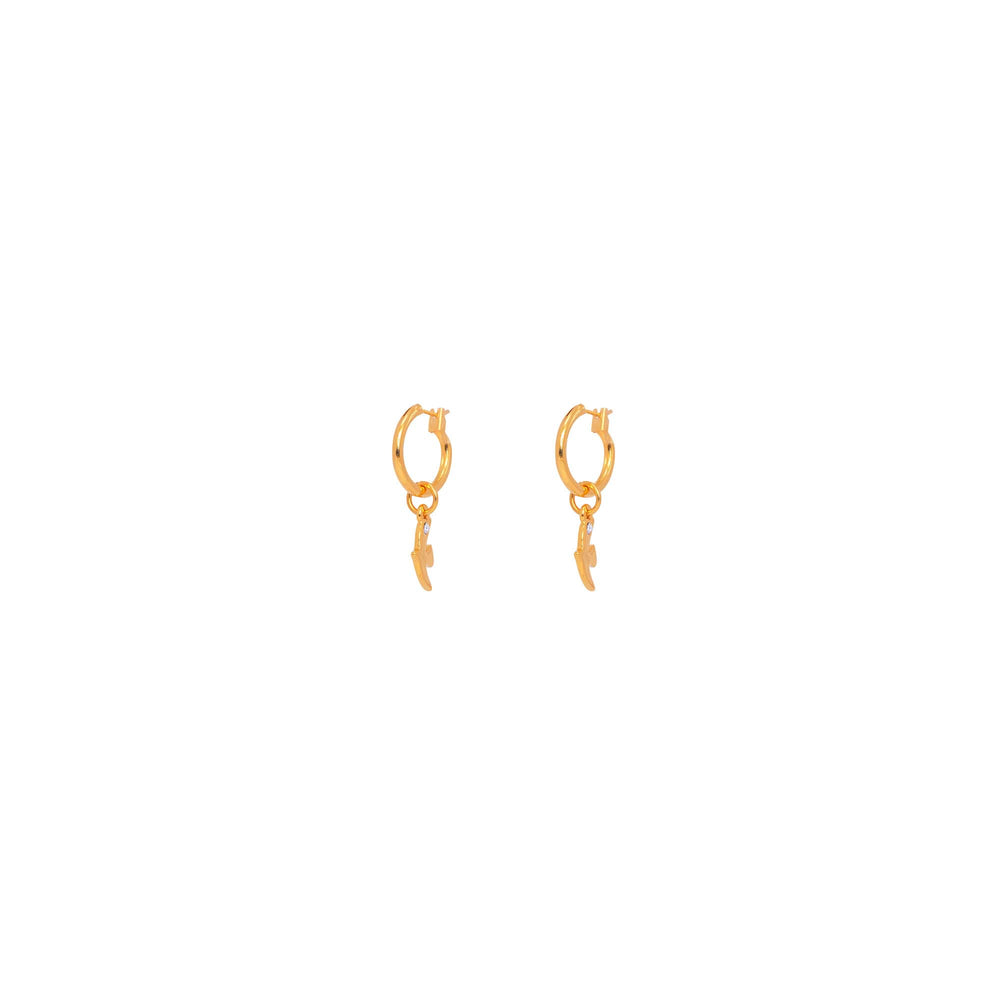 Gilded Pierced Earrings Golden Hour