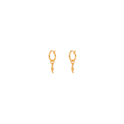 Gilded Pierced Earrings Golden Hour